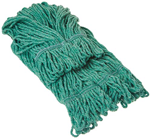 Genuine Joe MGR1BEA Med Blend Narrow Band Wet Mop, Green