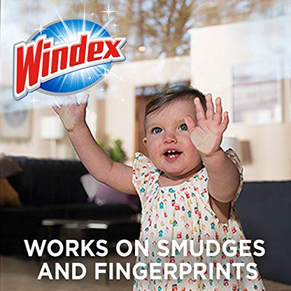 Windex Wipes Glass Cleaning, Pre-Moistened Glass and Surface Wipes to Clean Home Surfaces, Household Essentials, Original Scent, 38 Count (Pack of 1) - size: 38 Count (Pack of 1)