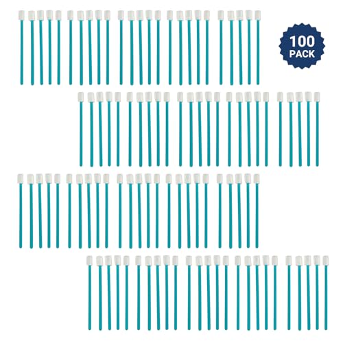 Evaclean Swilly Original Disposable Crevice Brushes - 100 Pack - Versatile Cleaning Tool for Tight Spaces, Window Tracks, Keyboards, Car Vents, and Household Use (Blue) - color: Blue