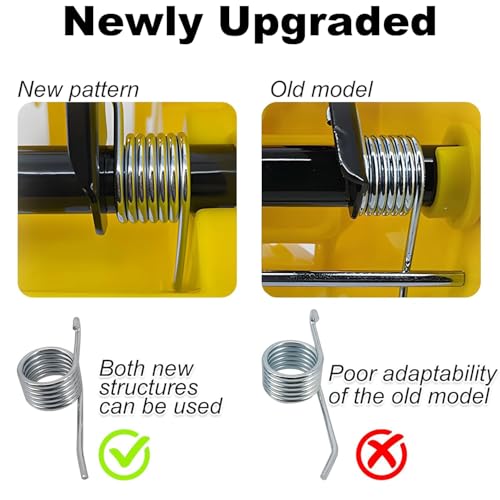 MEETOOT 2PCS Side Press Mop Bucket Replacement Spring Water Storage Tank Metal Fittings Compatible with 24/32/34/36/46 Litre Drum Sizes