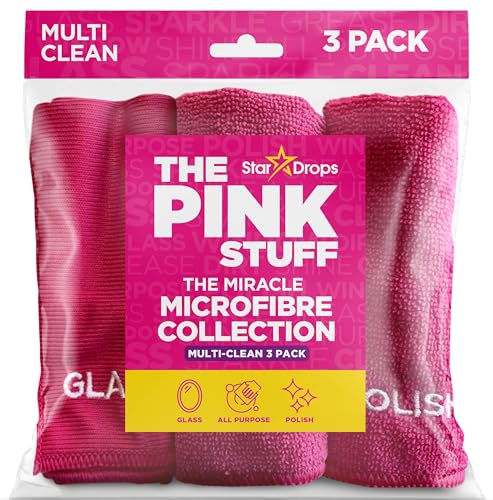 Stardrops – The Pink Stuff – Miracle Microfibre Cloth Collection 3 Pack - size: 3.0 Count
