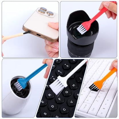 25 Pcs Mini Keyboard Cleaning Brushes Kit Electronic Dust Clean Brush Small Anti Static Cleaning Brush with PP Handle for Computer Motherboard Keyboard Camera Small Space