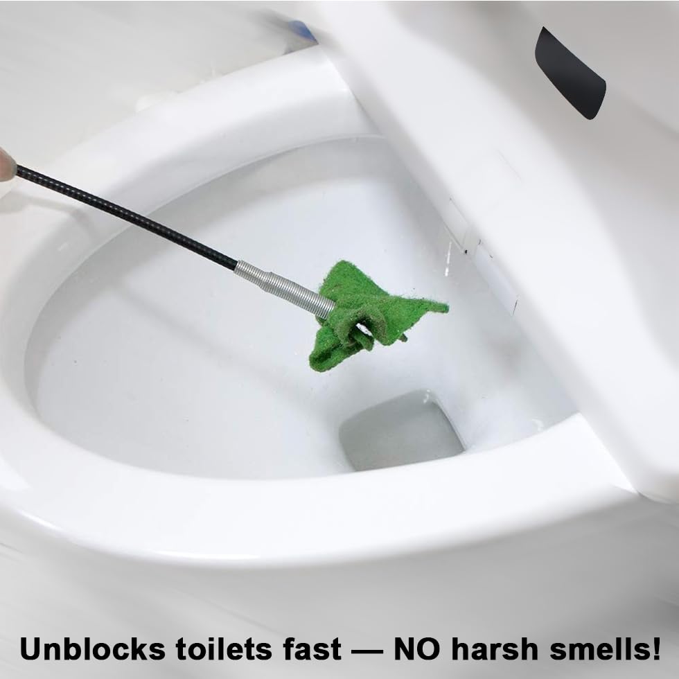 Flexible Claw Grabber Pick up Reacher Tool, Drain Snake Hair Drain Clog Remover Tool Toilet Snakes for Unclogging, Bendable Hose Pickup Reaching Assist for Litter Pick, Home Sink, Toilet (23 Inch)