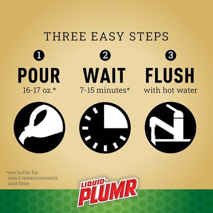 Liquid-Plumr Pro-Strength Hair Eliminator Gel Clog Remover, Hair Clog Remover and Drain Opener, Safe for All Septic Systems and Pipes, 16 fl. oz. Bottle - size: 16 Fl Oz (Pack of 1)