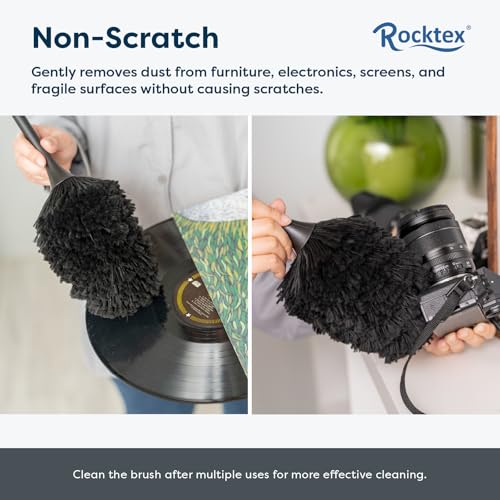Anti-Static Dusting Brush – Safe for Electronics, Screens, Car Interior & Collectibles – Soft, Non-Scratch, Washable & Reusable
