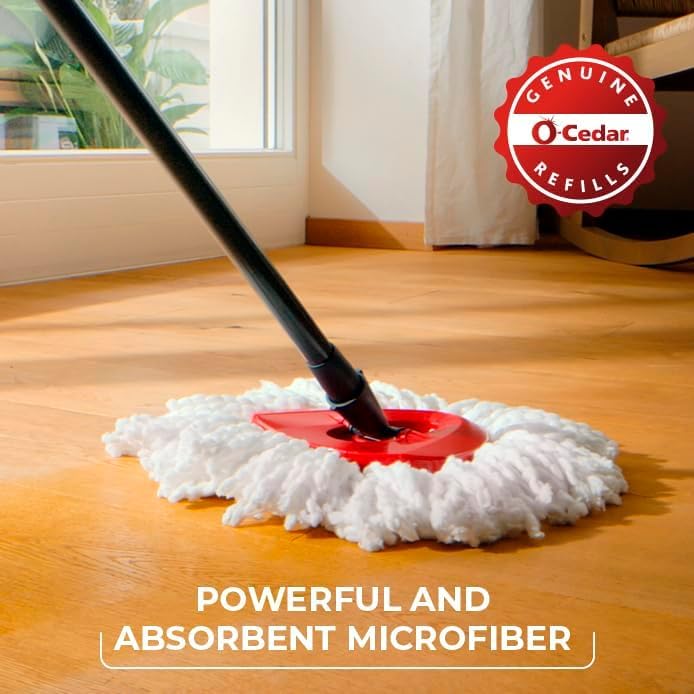 O-Cedar EasyWring Microfiber Spin Mop and Bucket Cleaning System + Lavender Pac (Variety Pack) - color: Easywring Spin Mop & Bucket + Lavender Pacs