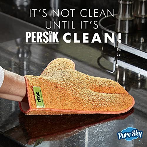 persik Pure-Sky Microfiber Glove Dusting Mitt - Ultra Microfiber Cleaning Cloth Glove - JUST ADD Water No Detergents Needed - Use for Cleaning Furniture, Home - style: Ultra Microfiber Glove / Mitt