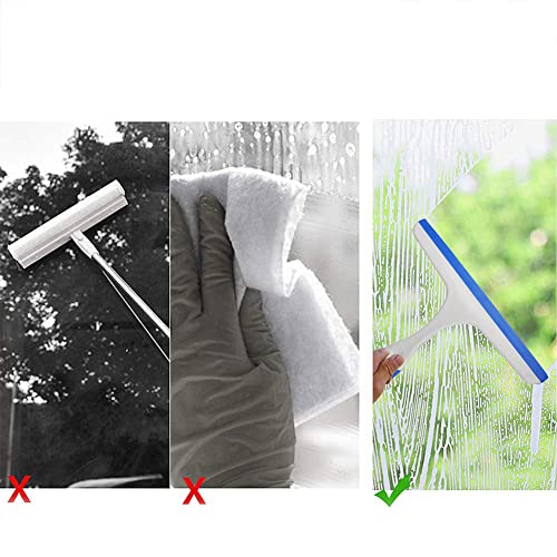 Magik 1-2 Pcs Super Flexible Silicone Squeegee Car Windshield Window Home Cleaning (2 Pack, Blue) - color: Blue, size: 2 Pack