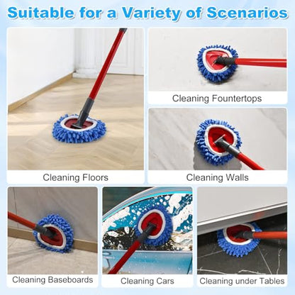 Mop Replace Head for O Cedar, Spin Mops Heads Replacements for Ocedar RinseClean 2 Tank Spins Mops, Chenille Duster for Ocedar Mop - size: For Ocedar 2 Tank