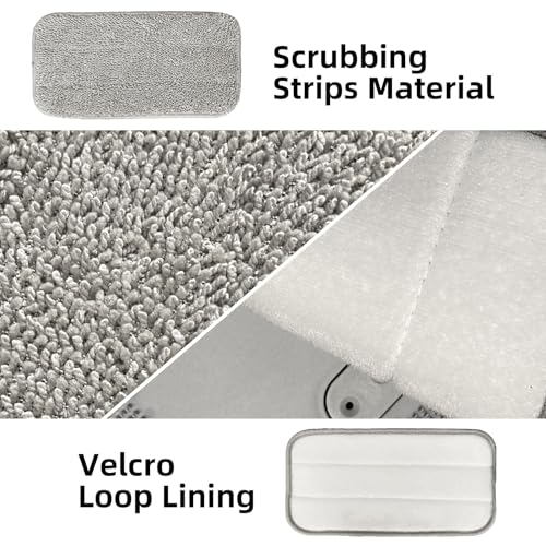 4 Packs Steam Mop Pads for SLSM-001 Steam Cleaner Handheld 6-in-1 Multi-Function Washable, Reusable Microfiber Steam Mop Cloth Replacement Mop Pads