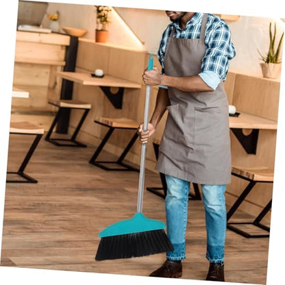 Mobestech Soft Bristle Broom with Long Handle PET Hair Cleaning Broom for Home and Kitchen for Indoor and Outdoor Use