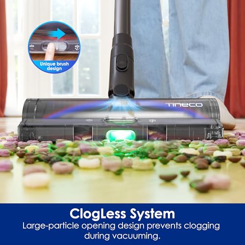Tineco Pure ONE S50 Pro Cordless Vacuum, 200AW Suction, 95Min Runtime, Anti-Tangle Brush, 120° Green Light, Easily Tackles Large Debris, Stick Vacuum Cleaner for Pet Hair, Carpet & Hard Floor - size: S Series-S50 Pro