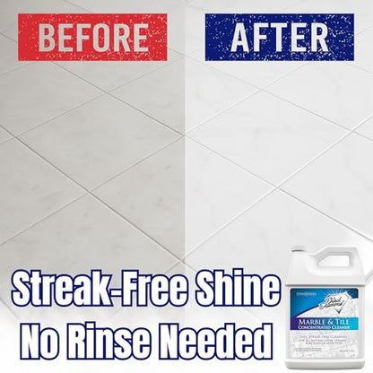 Black Diamond Stoneworks MARBLE & TILE FLOOR CLEANER. Great for Ceramic, Porcelain, Granite, Natural Stone, Vinyl and Brick. No-rinse Concentrate.(1-Gallon) - size: 128 Fl Oz (Pack of 1)