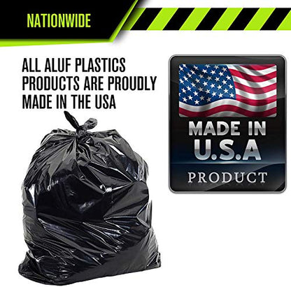 Heavy Duty 33 Gallon Trash Bags (Huge 100 Ct. /w Flap Ties) - 2 MIL equiv. Thick Gauge Large Black Plastic Garbage Liners for Kitchen,Yard,Brute/Rubbermaid(1 Pallet of 100 Cases, 10000 Bags Total) - style: 33 Gal, 2 Mil Equiv, 10,000 Count