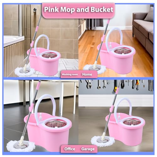 Mop and Bucket Set(Pink)