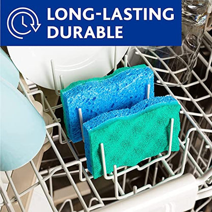 O-Cedar Scrunge Non-Scratch Scrub Sponge (Pack of 6) | Rinse-Clean Surface | Safe for Nonstick Cookware, Glass & All Hard Surfaces - size: 6 Count (Pack of 1)