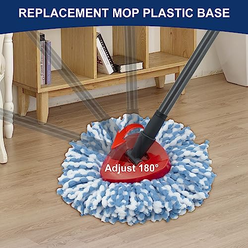 Spin Mop Replacement Head Base Compatible with Ocedar RinseClean 2 Tank System Only Spin Mop Heads Base Replacement for O Cedar Mop Replace Head, Rotating Mop Base for EasyWring RinseClean Spin Mop - color: Mop Base-2 Tank Rinseclean System