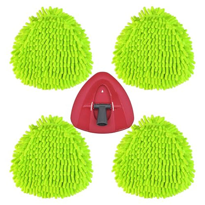 Spin Mop Replace Head, Base, Mop Replacement Head for O Cedar EasyWring 1 Tank System 4 Microfiber Refills, 1 Mop Head Base