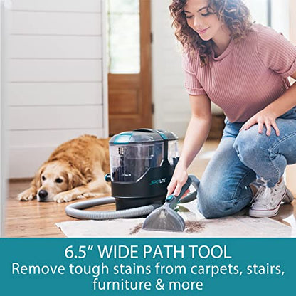 Kenmore KW2001 SpotLite Portable Carpet Spot Cleaner & Pet Stain Remover, 17Kpa Powerful Suction with Versatile Tools for Upholstery, Couches, Car and Auto Detailer, Gray - color: Gray