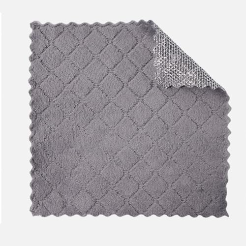 Multipurpose Dishwashing Rags for Wet and Dry,Multifunctional Non-Scratch Wire Cloth, Non Scratching Metal Wire Rag for Kitchen, Counter, Dishes, Sink - color: Grey