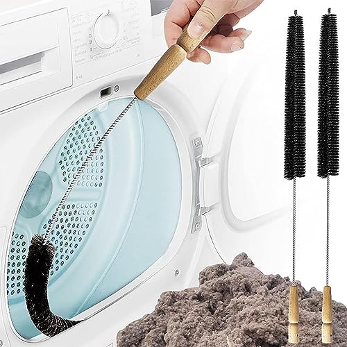 Lint Trap Cleaning Tool, Dryer Lint Vent Trap Cleaner Brush, Clothes Dryer Lint Trap Cleaner, Long Flexible Refrigerator Coil Cleaning Brush, Dryer Vent Cleaner Brush, Air Duct Cleaning Tools