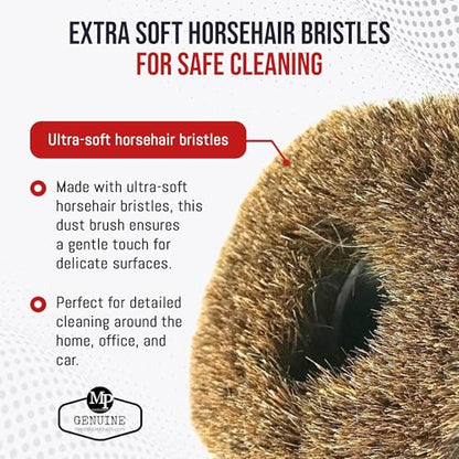MP Maresh Products Household Cleaning Vacuum Brush Attachment - Horse Hair Vacuum Cleaner Accessories, Soft, Dust Floor Brush, Compatible with Shop Vac 1-1/4" Vacuum Cleaners for Hard Surfaces - Black - size: Vacuum Brush