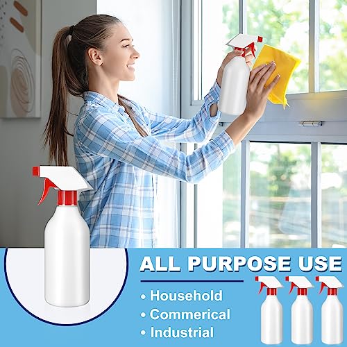 Tanlade 30 Pack Plastic Spray Bottles 16 oz Leak Proof Squirt Bottle Refillable Empty Bottles Spray Water Bottle Mist Sprayer with Red Nozzles for Hair Essential Oil Cleaning Solutions Plants Pets - color: Red