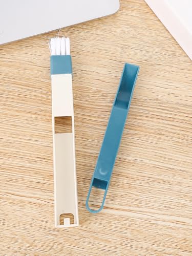 3 Sets Window Groove Mini Cleaning Brush Door Floor Slot Gap Keyboard Brushes Household Cleaning Tools White - color: Blue