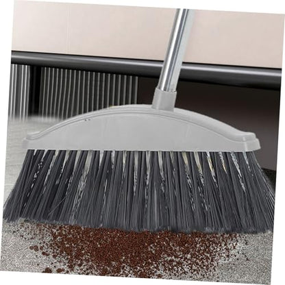 GARVALON Long Handle Dust Broom Hair Removal Sweeper for Carpet Kitchen Floor Cleaning Broom Soft Bristles