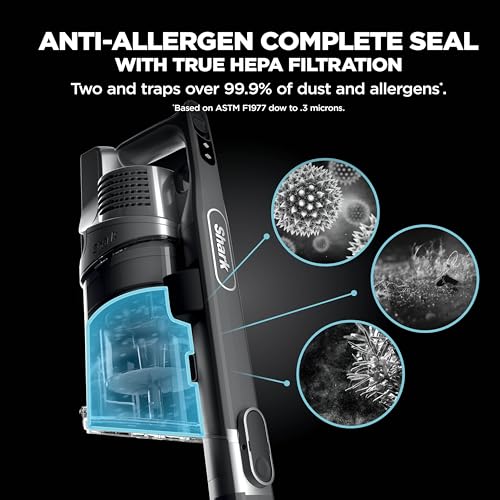 Shark Vertex Pro Cordless Stick Vaccum | Lightweight 2-in-1 Vacuum with Removeable Handheld, DuoClean Powerfins, HEPA, IQ Display & Self Cleaning Brushroll | 120-Min Runtime | Black/Silver | IZ682H - style: Vertex FlexPro w/ PowerDisplay(120 min)