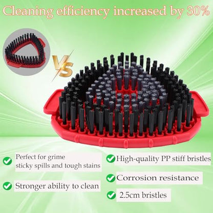 Spin Mop Heads Replacement for O-Cedar EasyWring Spin Mop Microfiber Refill, Replace Heads for O Cedar Easywring 1 Tank with 2 Pack Refills, 1 Chenille Head,1 Pack Scrubber Head, 1 Base for Ocedar - size: 3 Mop Head & 1 Upgraded Scrubber & 1 Base