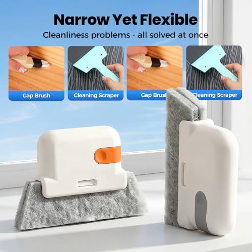 3PCS Magic Window Track Cleaner,2026 New Window Groove Cleaning Brush Tools Set Hand-held Cleaner Brushes Tools for Window lides Gaps,Sliding Door Track (Mix 3 PCS) - color: Mix 3 Pcs
