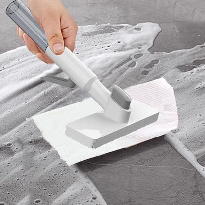 Mini Mop - Portable Small Mop, 28x18x10cm Tabletop Cleaner, Kitchen Tableware Mops, Compact Household Cleaning Tool | Wet Dry Dust Absorbent Mops for Bathroom, Living Room, Glass, Desktop, Car - color: White