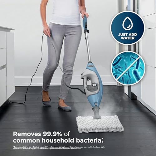 Shark Lift-Away 5-in-1 Steam Mop with Detachable Handheld Steam Cleaner, for Whole Home Cleaning including Sealed Hard Floors, Kitchens, Bathrooms, Upholstery, Cars, Grout & more, Blueberry, S3972BRN - style: Steam Lift-Away Premium