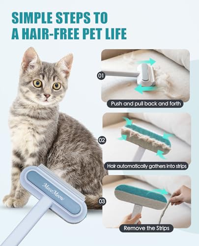Pet Hair Removal Brush for Couch, Durable, Reusable, Washable Lint Cleaner for Dog and Cat Hair, Gentle on Furniture, Effective on Carpets, Clothing, Bedding-Simple - size: simple