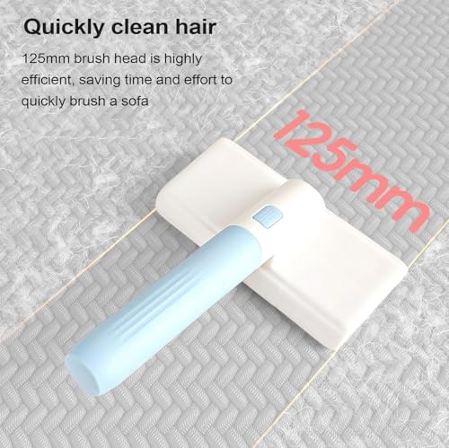 Pet Hair Removal Tool, with Detachable Handle, 17.5x12.5x4.5cm, Lint Shaver and Remover, Portable Hair Removal Cleaner, Comfortable Grip, for Furniture, Car, Clothes, Bedding - color: Blue