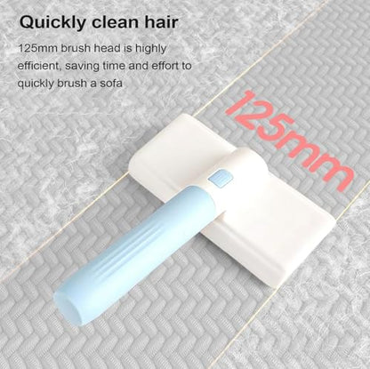 Pet Hair Removal Tool, with Detachable Handle, 17.5x12.5x4.5cm, Lint Shaver and Remover, Portable Hair Removal Cleaner, Comfortable Grip, for Furniture, Car, Clothes, Bedding - color: Blue