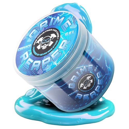 Grime Reaper Cleaning Gel | Clean Slime Putty | Auto Detailing | Car Interior Cleaner | Car Accessories | Electronic Products Keyboard Cleaner | Dust Remover