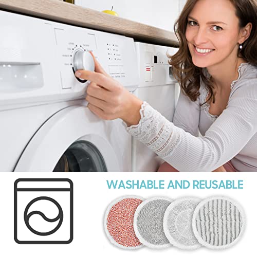 Upgraded 8 Pack Replacement Steam Mop Pads Kit Compatible with Shark S8201 S8001 S7001 S7201 S7000AMZ S7000 S7005 S7020 S7001C Series Steam & Scrub All-in-One Hard Floor Steam Mop - color: Orange 8 Pack Multifunctional