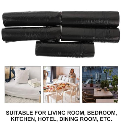 75pcs Heavy Duty Drawstring Garbage Bags Large Capacity Disposable Trash Bags for Home Use Leak-resistant with Strong Plastic Material