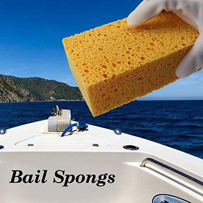 1 PCS x JK SP-T50 Large Sponge, Cleaning Sponges, Boat Bail Sponge, Handy Sponges, Cellulose Sponges, Natural Sponges, Commercial Sponges, Car Washing Sponge, Eco Friendly Sponge (6.5" x 4.0" x 2.0") - size: 6.5x4x2 Inch (Pack of 1)