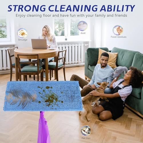 Mop Pads Replacement for Rejuvenate Microfiber Mops, Compatible with Rejuvenate Click N Clean Multi-Surface Spray Mop, Resuable Microfiber Refill Head, Easy to Replace, Machine Washable（3 Pack） - color: 3 Pack