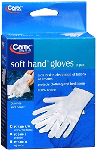 Carex Soft Hand Gloves Small/Medium P75-00 1 Pair (Pack of 6)