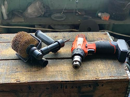 Aidelife Brass Brush Wheel for Mini Renovator Accessories, Cordless Drill/Impact Driver Wire Wheel - style: for Impact Driver