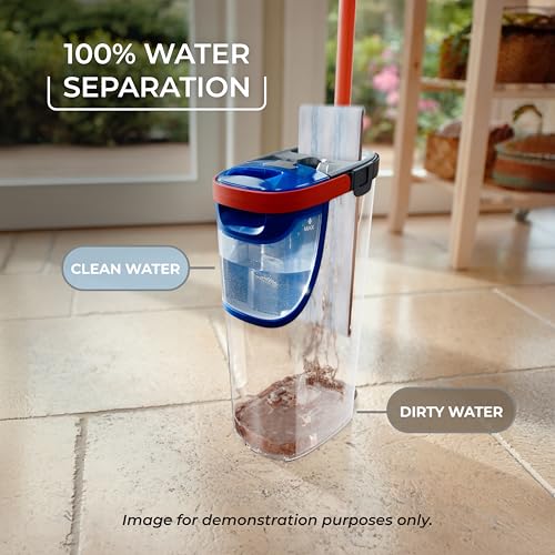 O-Cedar H2prO Flat Mop System | Quick Everyday Cleaning | Dual-Tank Fresh Water System | Machine Washable Reusable Microfiber Mop Pad | Safe on Hardwood, Tile & Vinyl Floors - size: H2prO