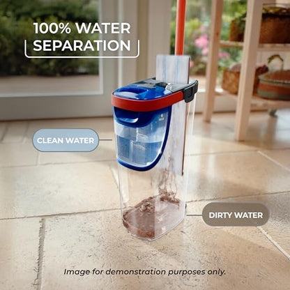 O-Cedar H2prO Flat Mop System | Quick Everyday Cleaning | Dual-Tank Fresh Water System | Machine Washable Reusable Microfiber Mop Pad | Safe on Hardwood, Tile & Vinyl Floors - size: H2prO