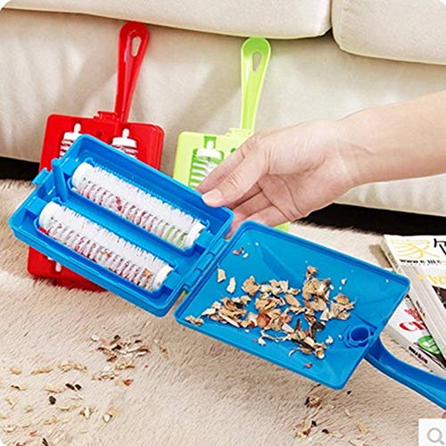 GOTOTOP Handheld Carpet Cleaner Brush, Double Roller Design, Quick and Efficient for Households and Pet Owners