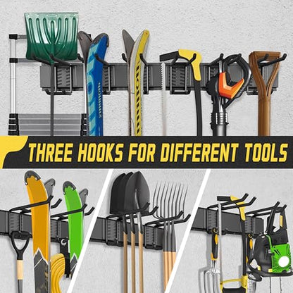 klasit Garage Wall Organizer,21Pack Carries 1200 lbs,Garden Tool Organizer 99in With Large Storage Space,Easy Assembly, Sturdy Design,for Efficient Tool Storage Garage Organization - size: 99"21Pack