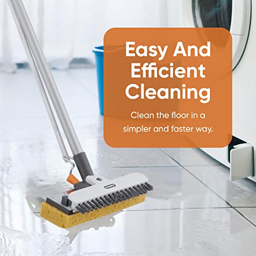 Superio Sponge Mop, Butterfly Squeeze Mop for Tile, Laminate, Bathroom, Kitchen, Garage Floors Commercial/Industrial (Full Mop) - size: Full Mop