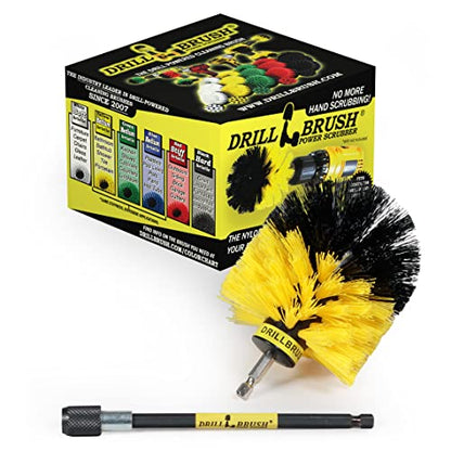 Cleaning Supplies - Bathroom Accessories - Shower Cleaner Brush - Bath Mat Hair Lifter - Shower Curtain Scrubber - Cleaning Scrub Brush - Tile Grout Cleaner - Bathtub Brush - Home Tile Cleaning Brush - color: Yellow